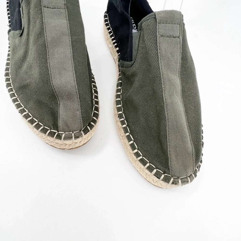 ✅ Zara COMBINATION ESPADRILLES GREEN/BLACK‎ SIZE 43